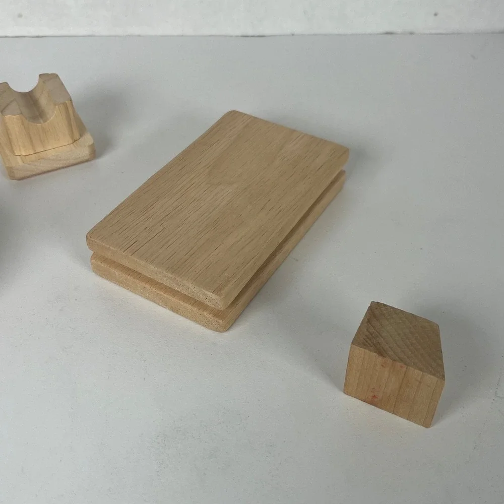 Kinderkram Wooden Toy Replacement Parts‎ Natural Wood Blocks Set of 4 Germany